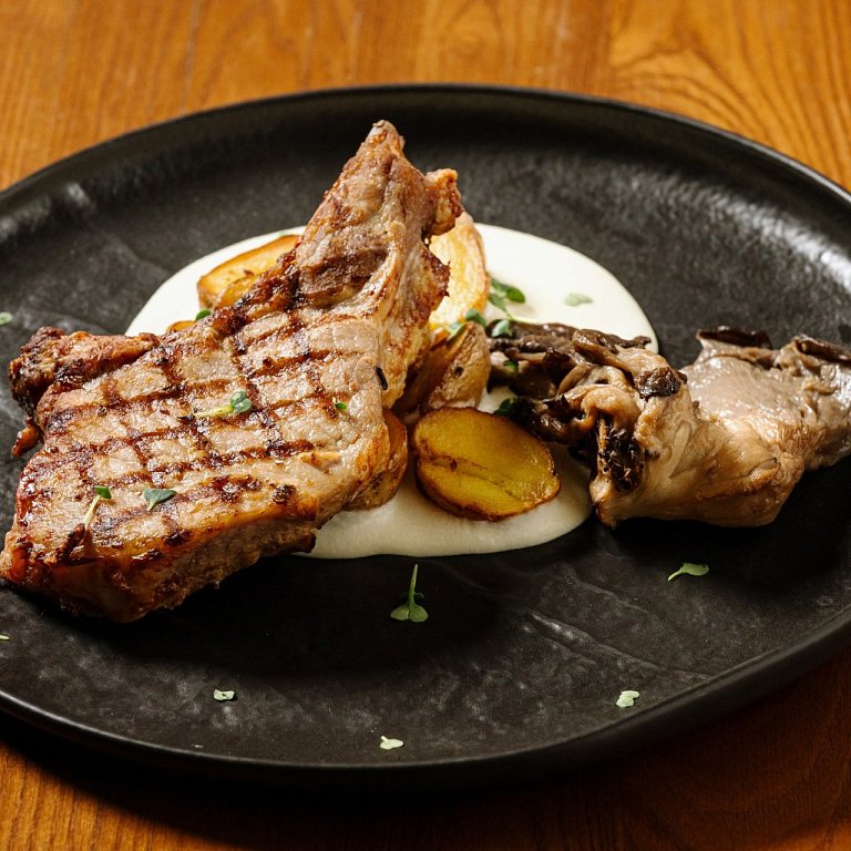 П Корейка с картофелем и вешенками